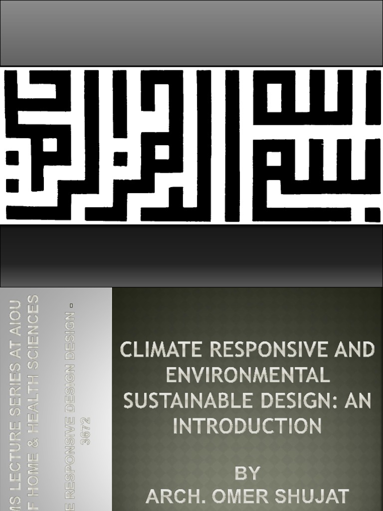 Climate Responsive Sustainable Design | PDF | Climate | Green Building
