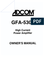 ADCOM Gfa - 5300manual