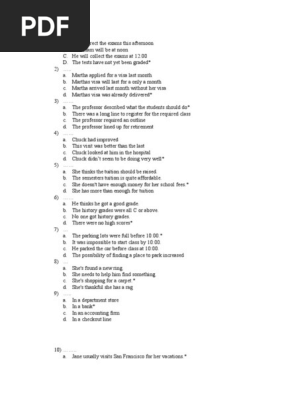 TOEFL LISTENING