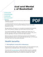 10 Physical and Mental Benefits of Basketball