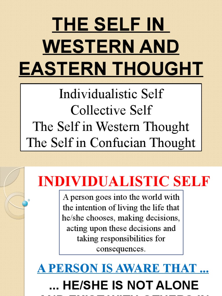 The Self in Western and Eastern Thought | PDF | Confucianism | Self