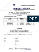 EC Declaration of Conformity (Macchina) - Eng