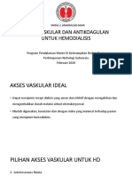 7 Akses Vaskular Dan Antikoagulan Untuk Hemodialisis