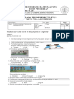Soal PTS 2 Pjok Kelas 1 2020-2021