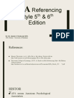 Referencing Style 5 & 6 Edition: TH TH