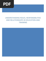 Updated - Understanding Roels, Responsibilities and Relations in Education and Training