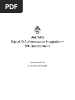 UAE - PASS - SP - Authentication - Questionnaire - V0.5-MOBILE