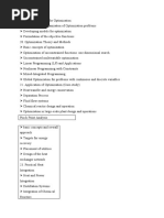 Problem Formulation For Optimization