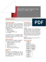 Dupont™ Green Tape™ 951: Technical Data Sheet