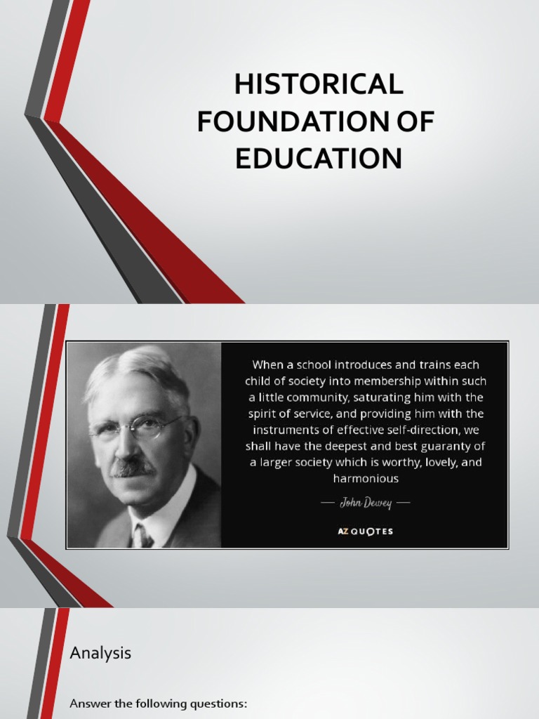 Historical Foundation of Education | PDF | University | Schools