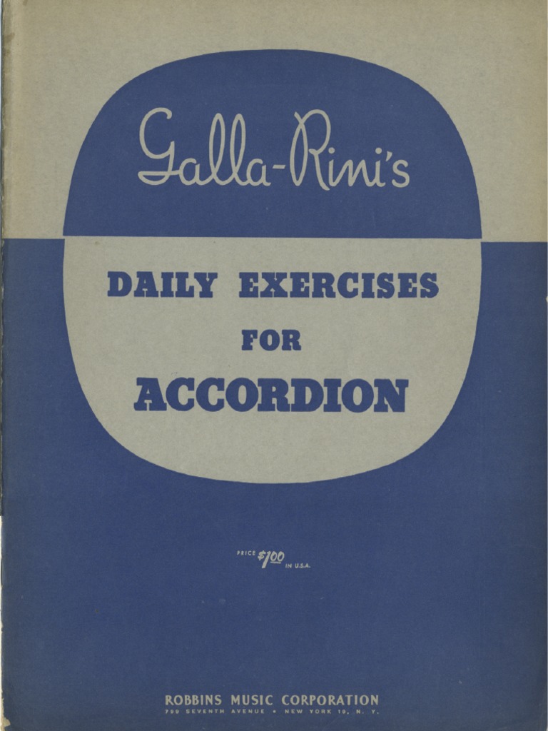 Daily Exercises For Accordion | PDF