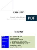 English Correspondence: English Extension Course - Sanata Dharma University