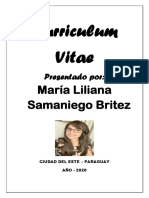 Curriculum Vitae: Presentado Por