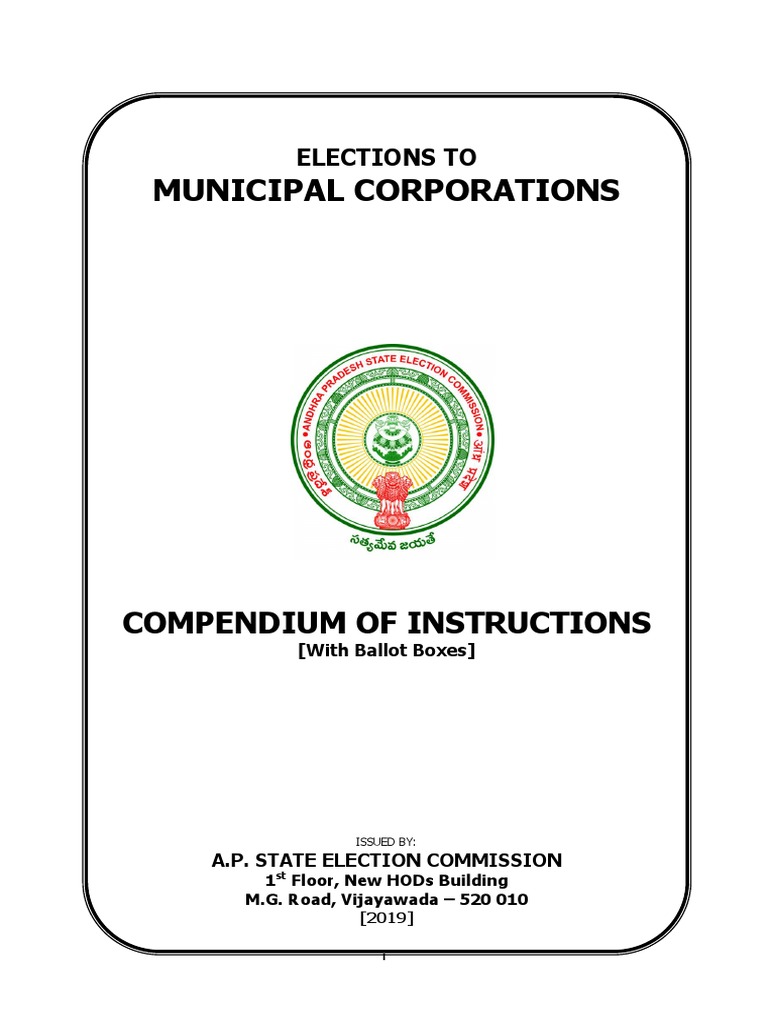 Compendium of Instructions | PDF | Absentee Ballot | Elections