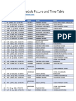 IPL 2021 Schedule Fixture and Time Table Download V1