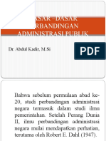 Dasar - Dasar Perbandingan Administrasi Publik 1