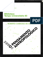 OLIVEIRA, Roberto Cardoso De. Sobre o Pensamento Antropológico