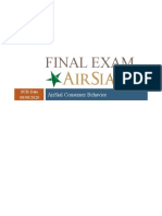 Final Exam: Airsial Consumer Behavior