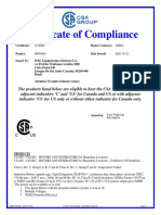 CSA 2156668 Safety Certificate For Hazardous Area Motors