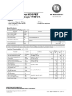 N-Channel Power MOSFET: 600V, 1.0A, 13, Single TP/TP-FA