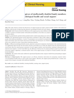 Support Groups For Caregivers of Intellectually Disabled Family Members: Effects On Physical-Psychological Health and Social Support