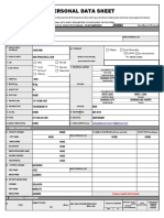 Personal Data Sheet