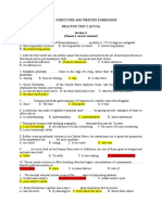 Unit 1: Structure and Written Expression PRACTICE TEST 2 (12/2/21) Section A (Choose 1 Correct Answer!)