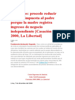 Casación 1903-2000, La Libertad - Alimentos