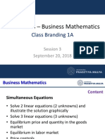 MJNV1W03 - Business Mathematics: Class Branding 1A