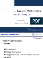 MJNV1W03 - Business Mathematics: Class Branding 1A