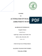 Automated Invigilation Assignment System: Synopsis ON