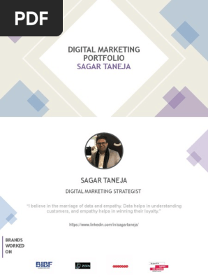 Sagar Taneja - Digital Marketing Strategist Portfolio