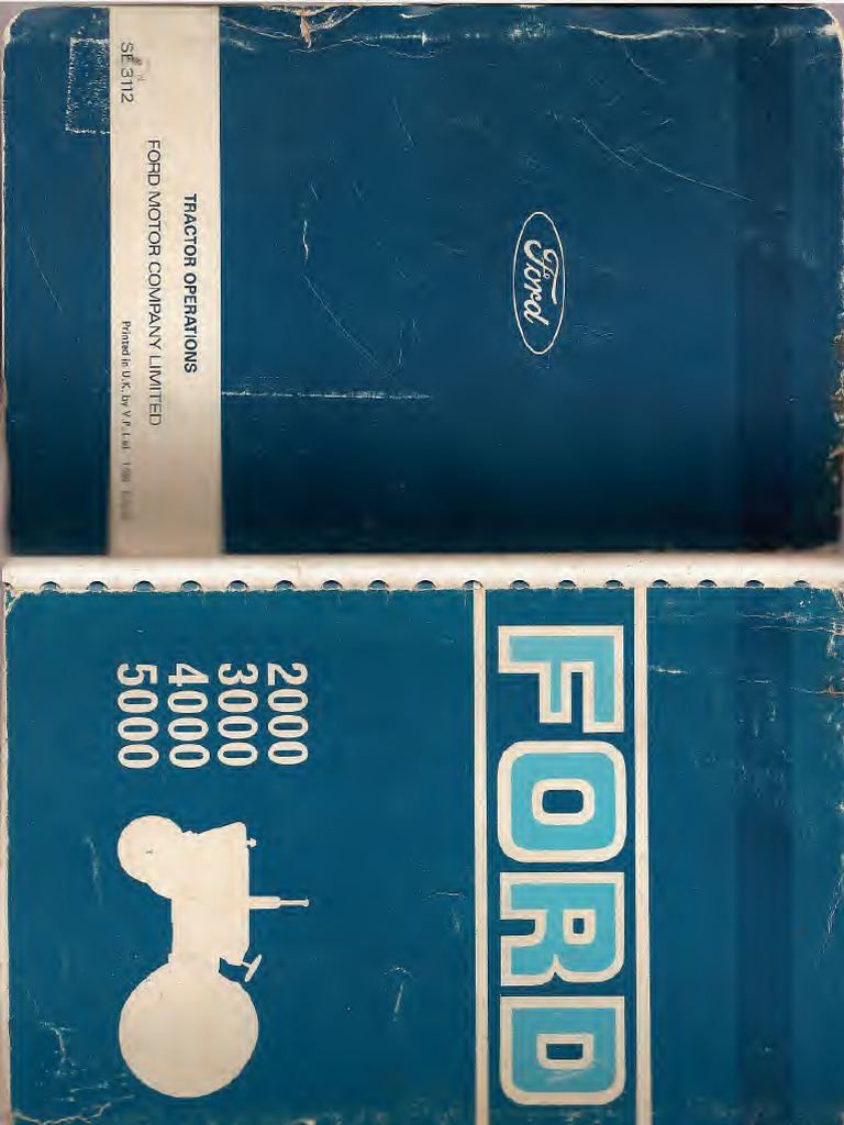 1962 FORD 2000 TRACTOR MANUAL FREE DOWNLOAD visual data 2