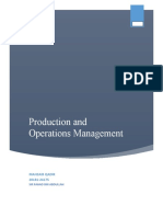 Production Operations Management