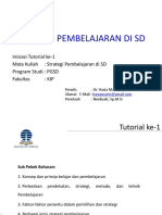 STRATEGI PEMBELAJARAN DI SD