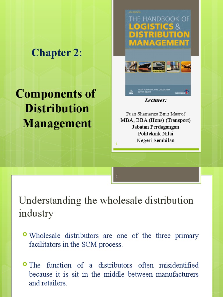 Chapter 2 Components of Distribution Management (B) PDF Warehouse