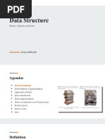 Data Structure: Stacks, Queues and Lists