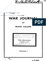 War Journal Franz Halder Volume I EN