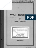 War Journal Franz Halder Volume III EN