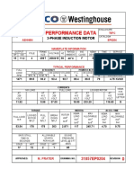 Performance Data: 3-Phase Induction Motor