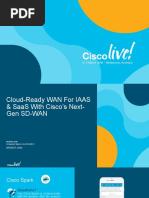 BRKRST-2669-Cloud-Ready WAN For IAAS & SaaS With Cisco's NextGen SD-WAN