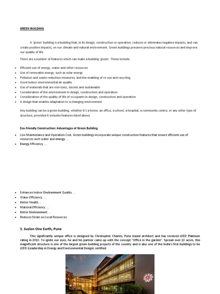 Green Building | PDF | Green Building | Sustainable Architecture