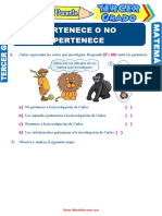 Relación de Pertenencia Para Tercer Grado de Primaria