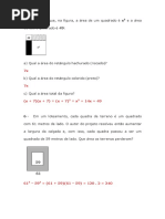 Exercicios Resolvidos + Exercicios Sobre Produtos Notaveis e Fatoração