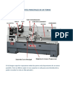 Partes Principales de Un Torno