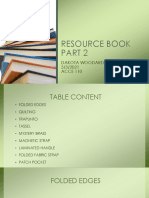 Resource Book: Dakota Woodard 3/3/2021 ACCE 110