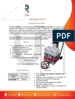 Máquina UR-057 - Manual