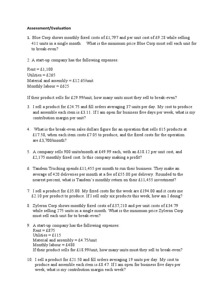 Topic 7 Evaluation Questions | PDF