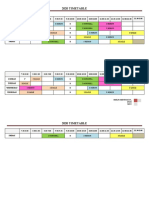 2017 Timetable