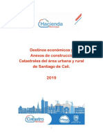 Tablas Destinos Econcómicos 2019